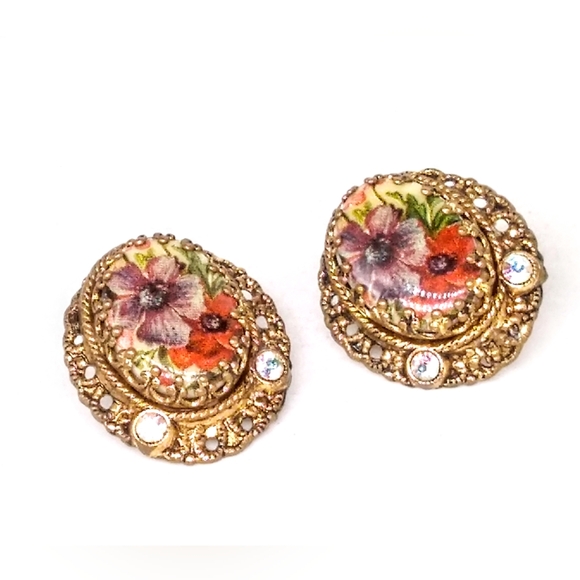 Vintage Western Germany Necklace and Earrings - Picture 4 of 13